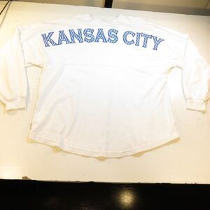 KANSAS CITY College University LONG SLEEVE TEE T SHIRT Mens L SPIRIT JERSEY